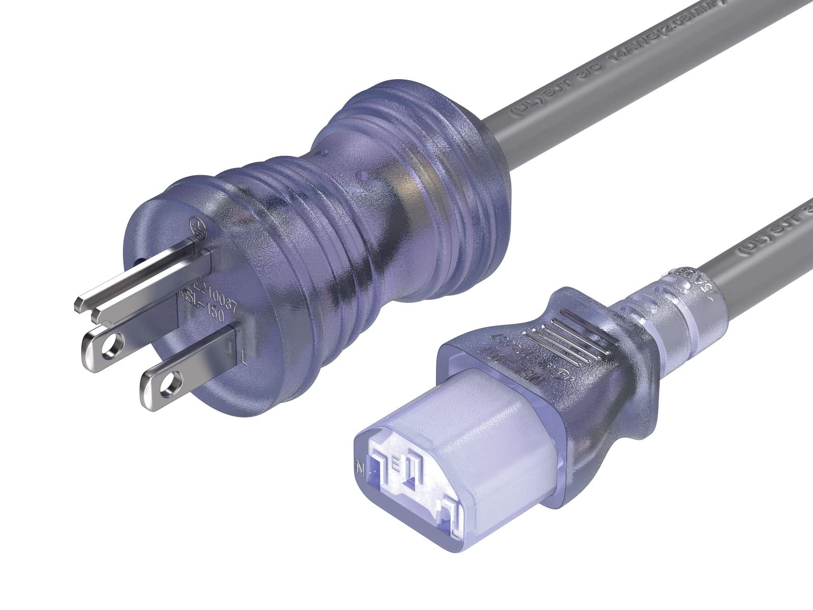 Amazon.com: Cable Leader 10ft 18 AWG NEMA 5-15P to IEC320 C13